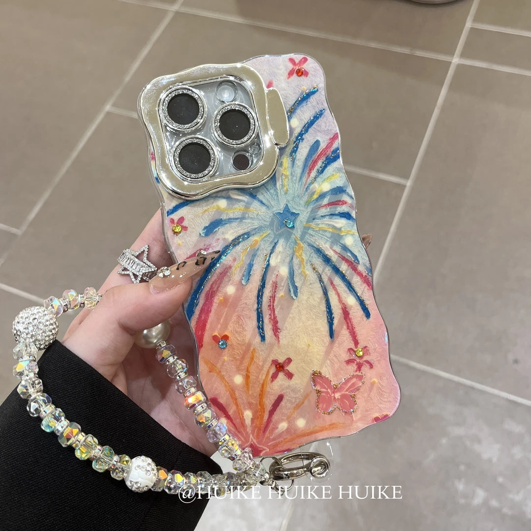 FIAMING LAMBORGHINI Phone Case with Phone Charm Strap