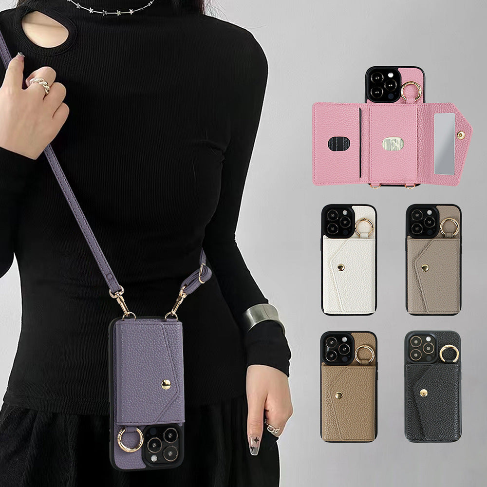 MULTI CARD SLOT Hanging Rope Phone Case, Compatible for Samsung & iPhone & Sony & Google