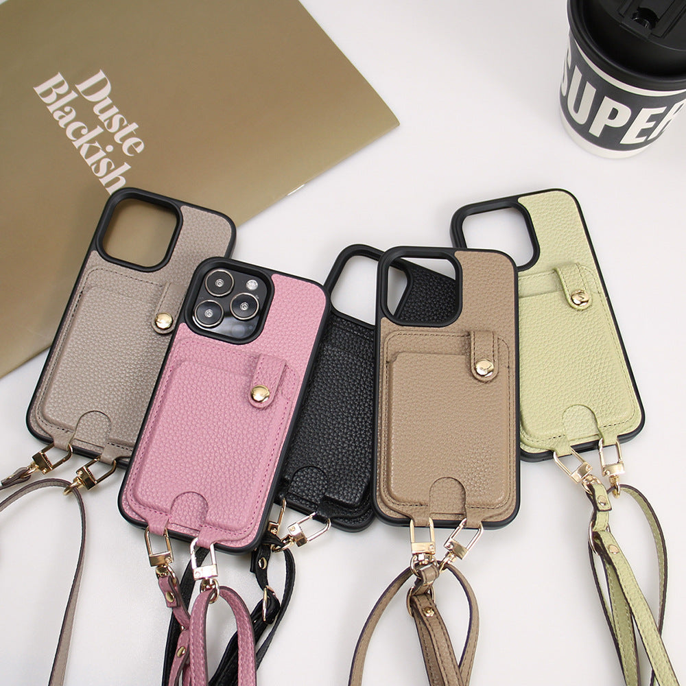 LANYARD CARD HOLDER Phone Case, Compatible for Samsung & iPhone & Sony & Google