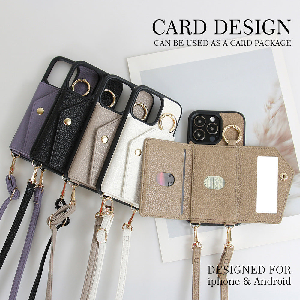 MULTI CARD SLOT Hanging Rope Phone Case, Compatible for Samsung & iPhone & Sony & Google