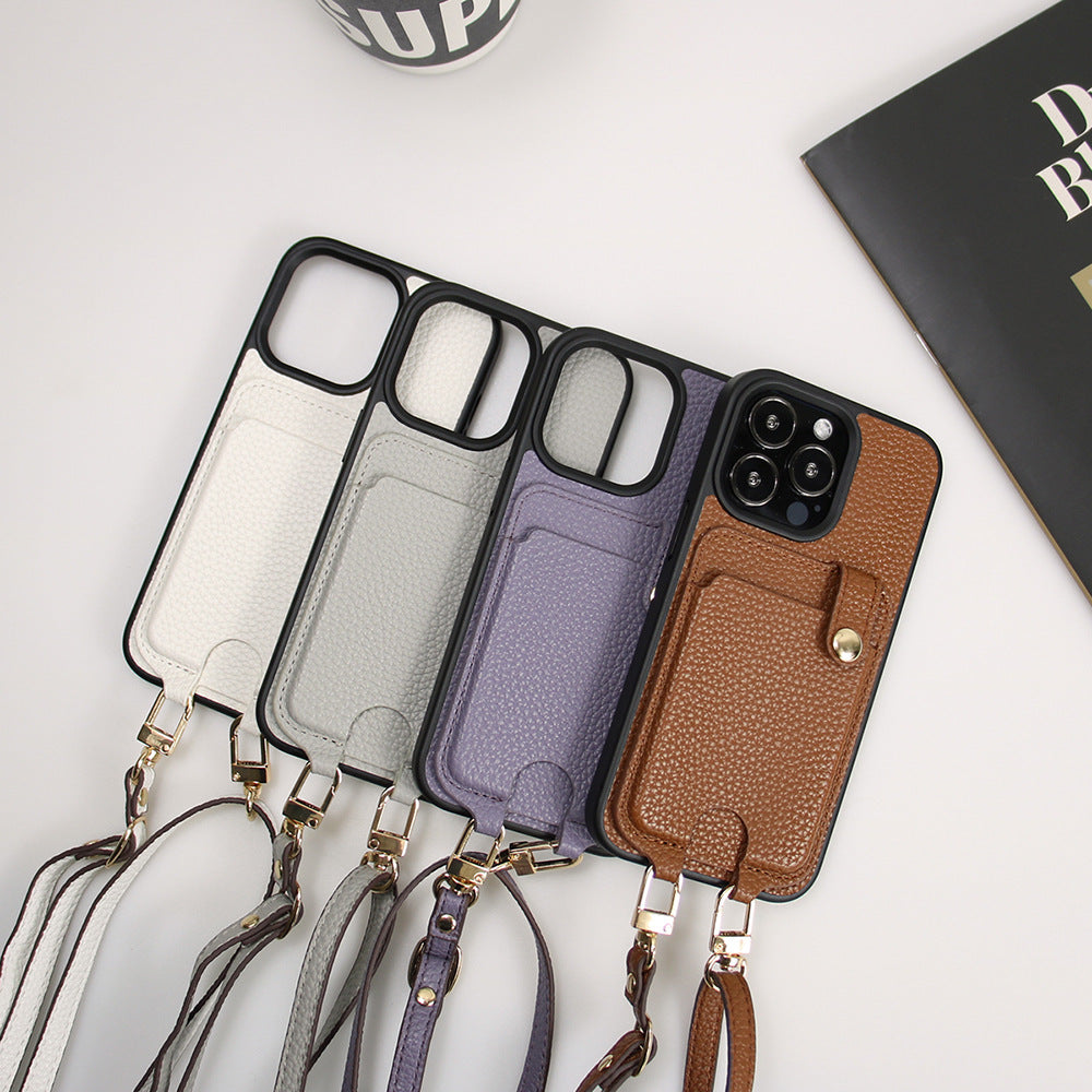 LANYARD CARD HOLDER Phone Case, Compatible for Samsung & iPhone & Sony & Google