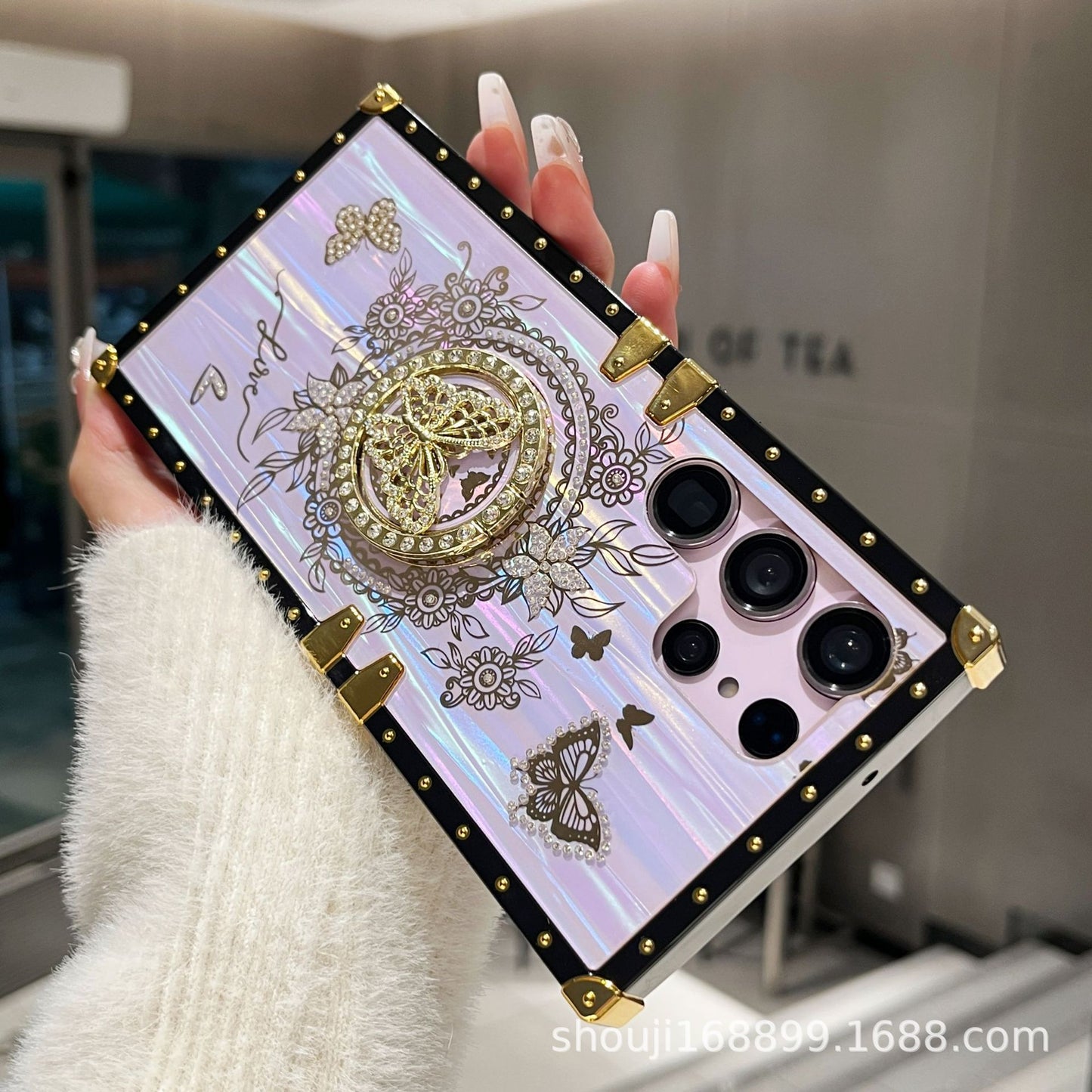 AURORA BUTTERFLY BRACKET Phone Case, Compatible for Samsung