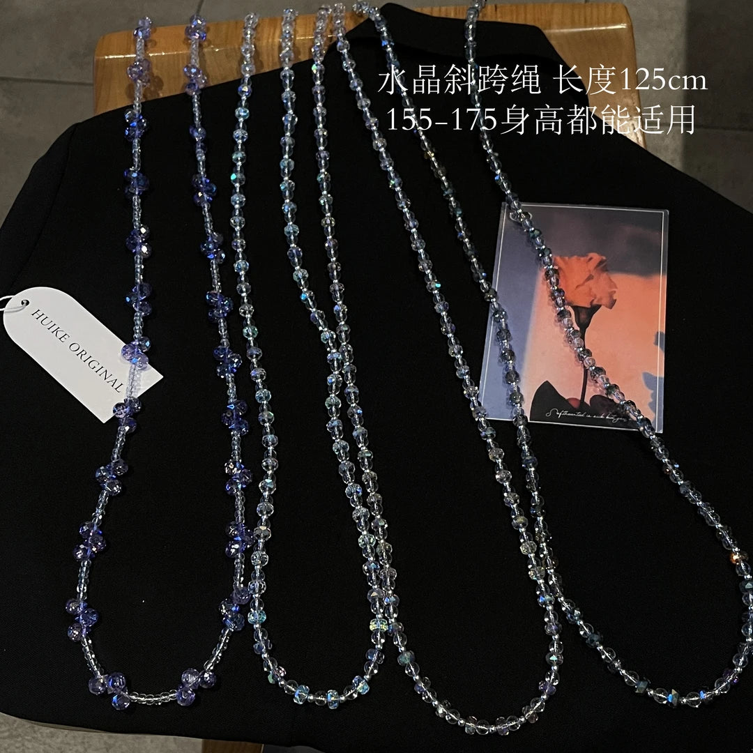 BUTTERFLY Transparent No-Frame phone case with Phone Charm Strap