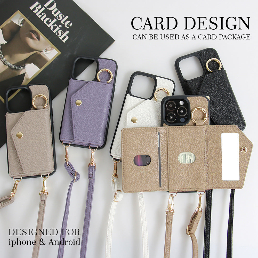 MULTI CARD SLOT Hanging Rope Phone Case, Compatible for Samsung & iPhone & Sony & Google