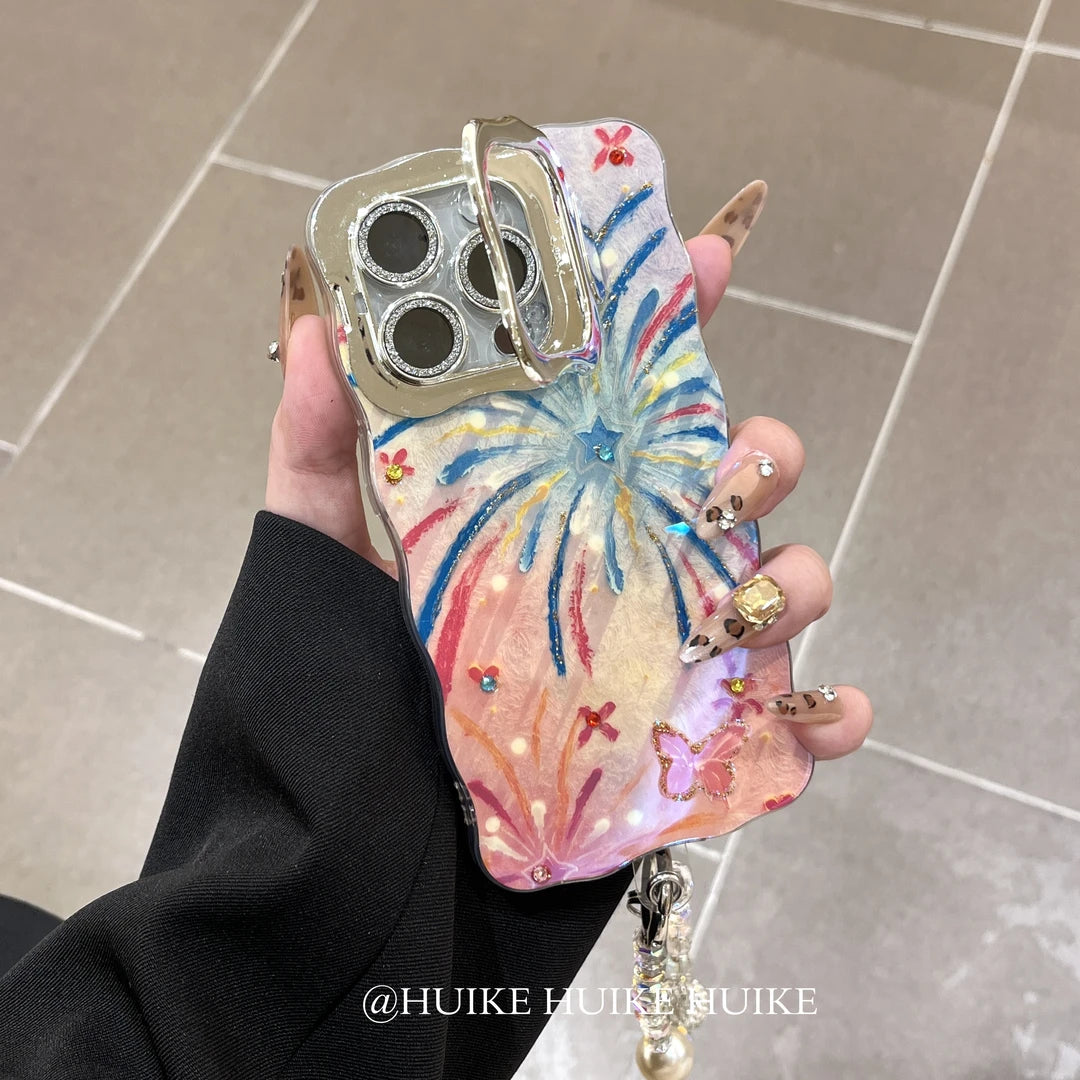 FIAMING LAMBORGHINI Phone Case with Phone Charm Strap