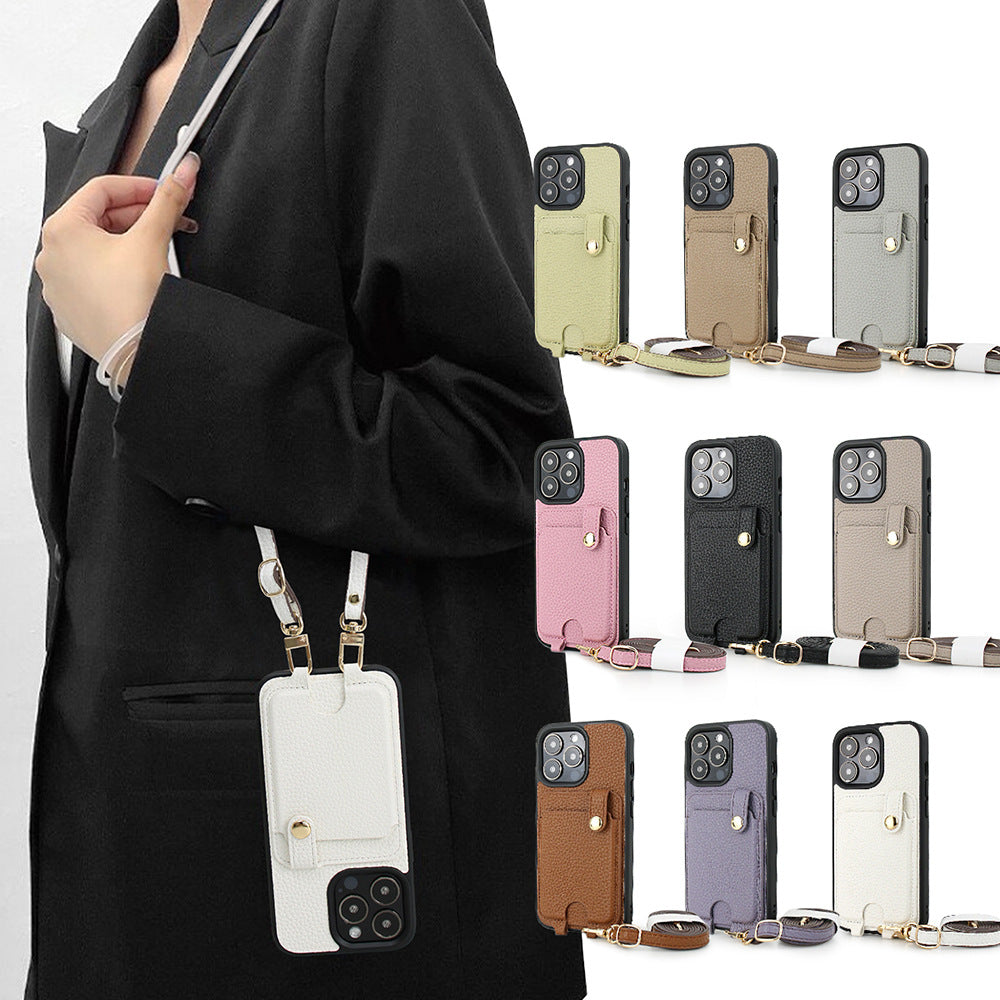 LANYARD CARD HOLDER Phone Case, Compatible for Samsung & iPhone & Sony & Google