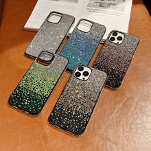 Handmade diamond studded gradient phone case, Compatible for Samsung & iPhone