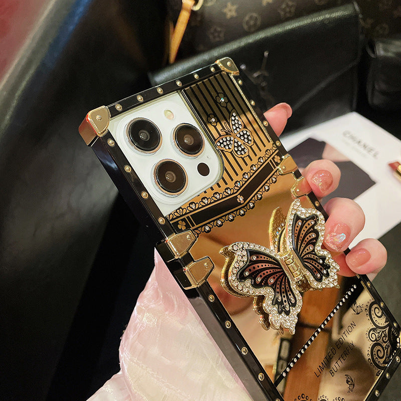 GOLDEN BUTTERFLY BRACKET Phone Case, Compatible for iPhone