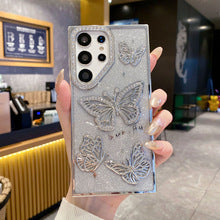 THREE DIMENSIONAL BUTTERFLY Rhinestone Phone Case, Compatible for Samsung