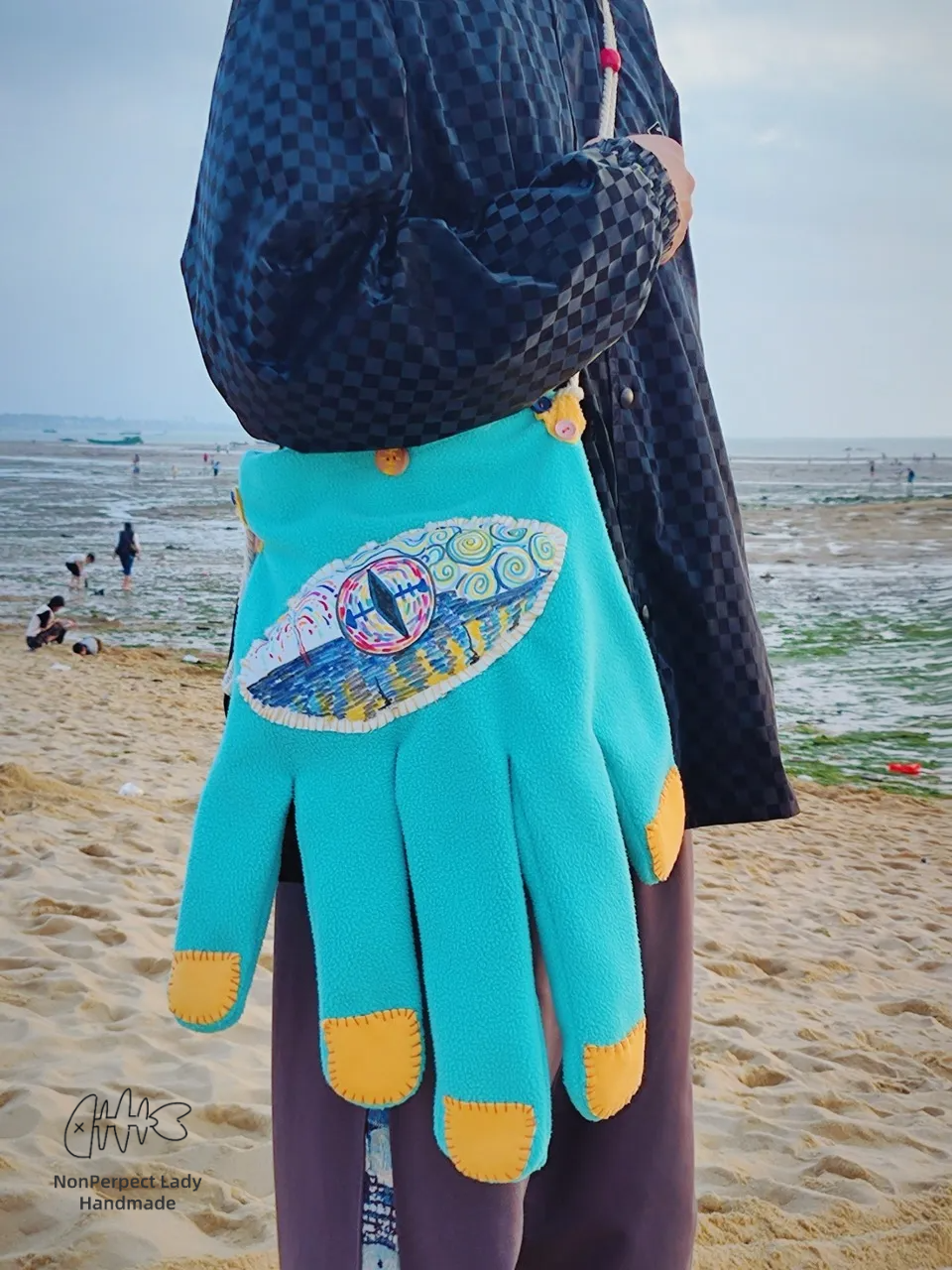 Devil's Hand & Foot丨Original Handmade Handbags for Couple, Green/Blue/Purple