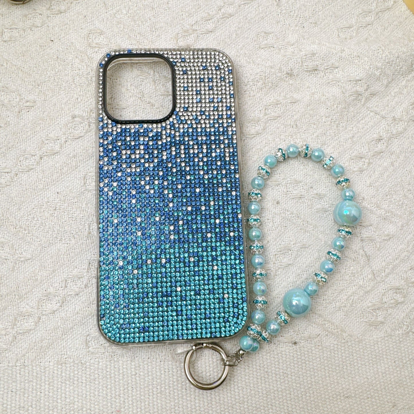 Handmade diamond studded gradient phone case, Compatible for Samsung & iPhone