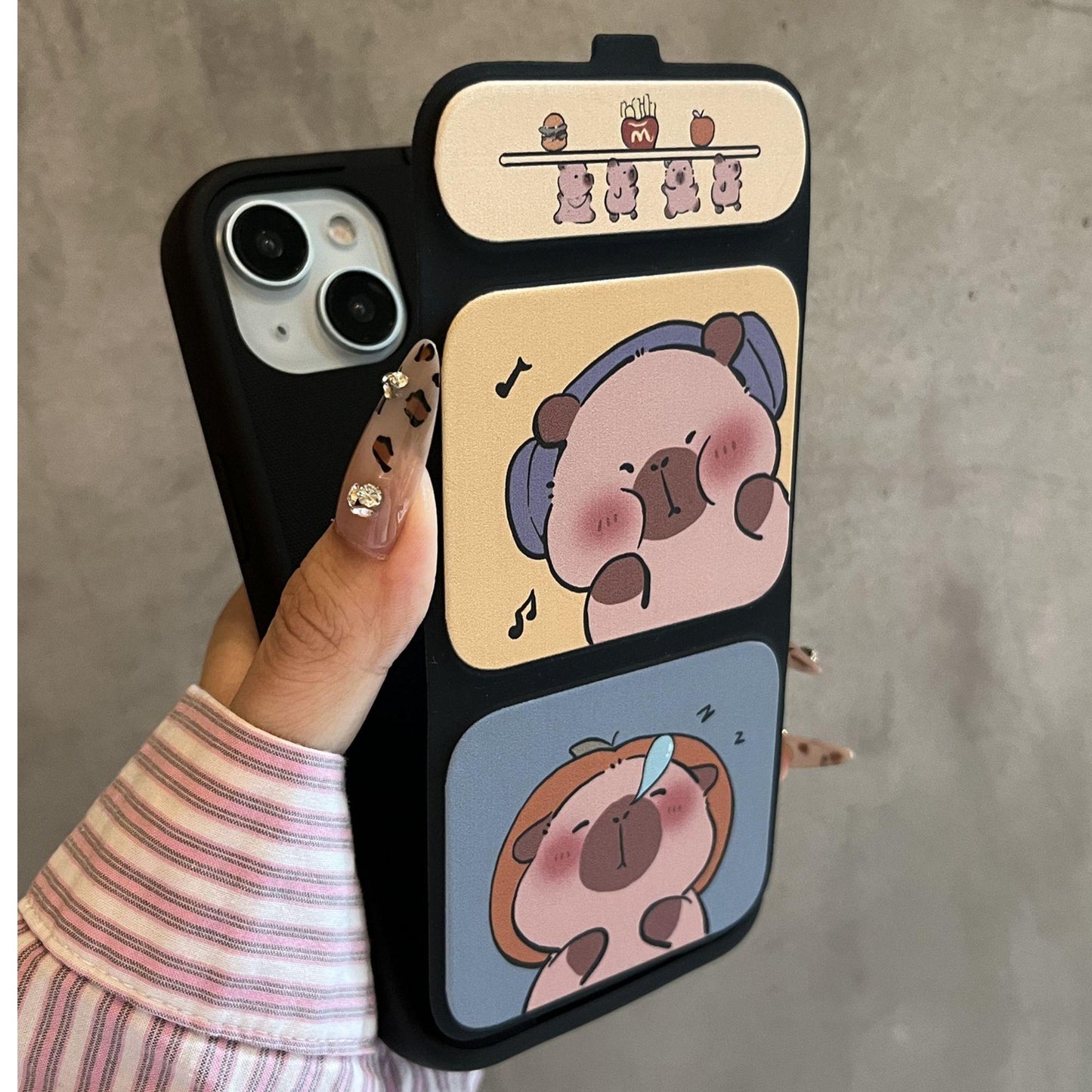 SLEEPY WATERHOG Phone case - foldable holder silicone cases