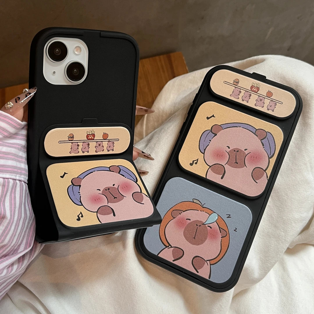SLEEPY WATERHOG Phone case - foldable holder silicone cases
