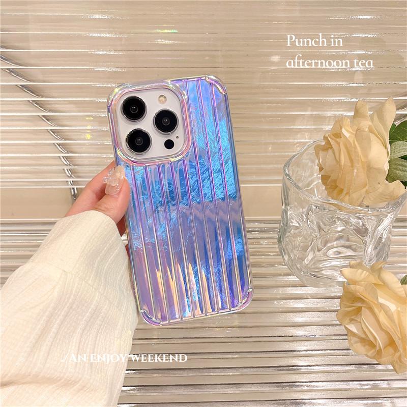 Purple Shining Phone case with Phone Chain Light Weight