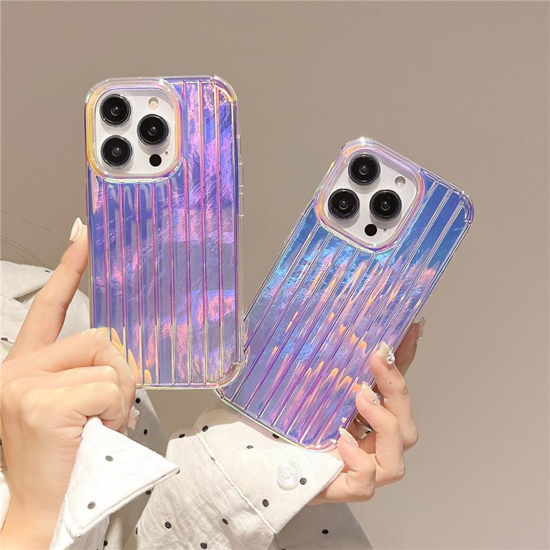 Purple Shining Phone case with Phone Chain Light Weight