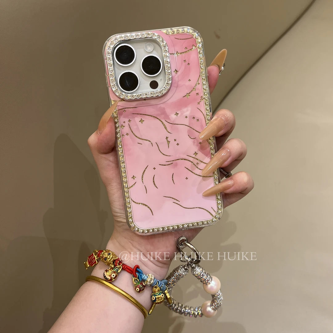 LITTLE STAR Diamond Edge phone case with Phone Charm Strap