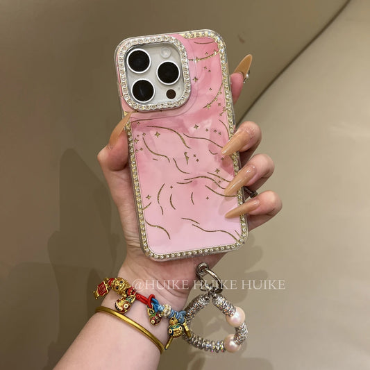 LITTLE STAR Diamond Edge phone case with Phone Charm Strap