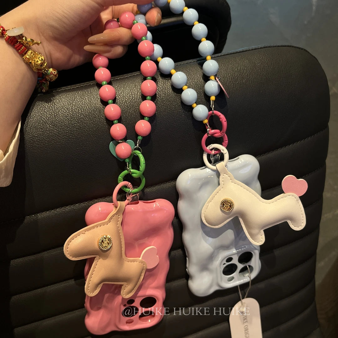 SUMMER DOPAMINE Airbag phone case with Phone Charm Strap