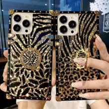 CHEETAH BRACKET Square Frame Phone Case, Compatible for iPhone