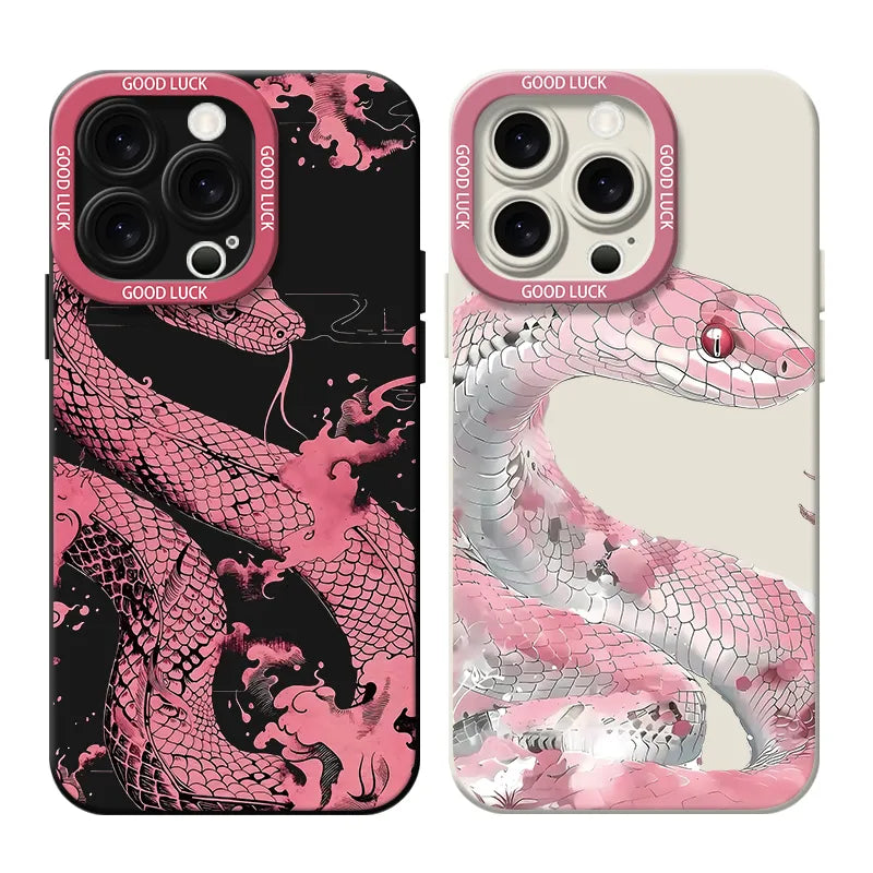 Chinese style snake Phone Case, Compatible for iPhone
