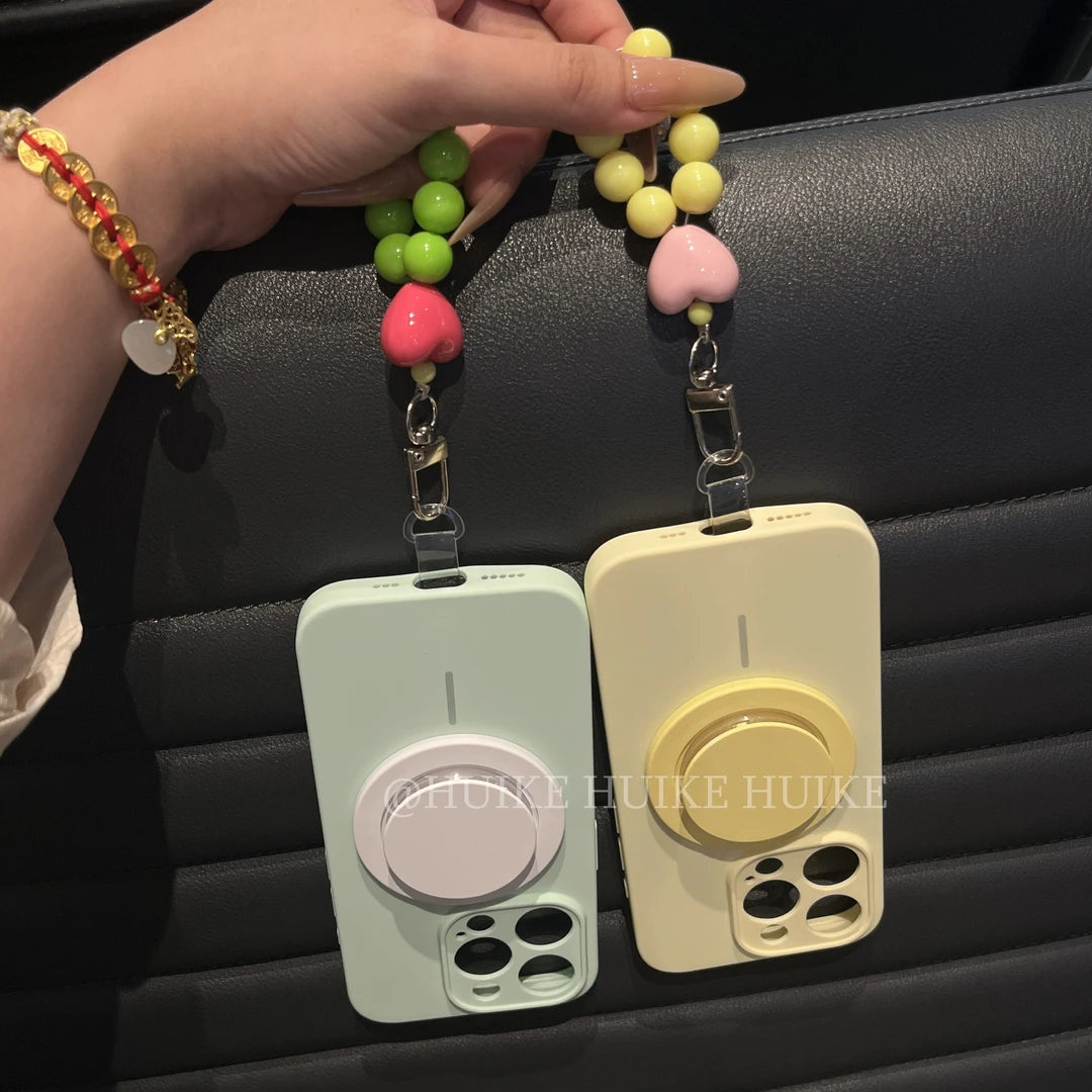 SUMMER Dopamine Magnetic phone case with Phone Charm Strap