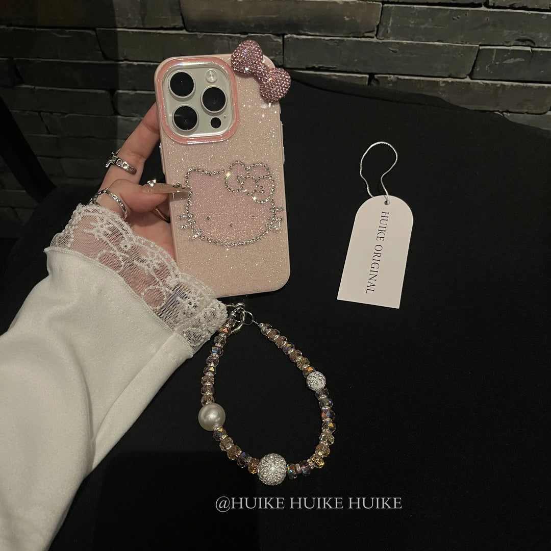 PINK BOW HK Shimmering Powder phone case, Compatible for Samsung & iPhone