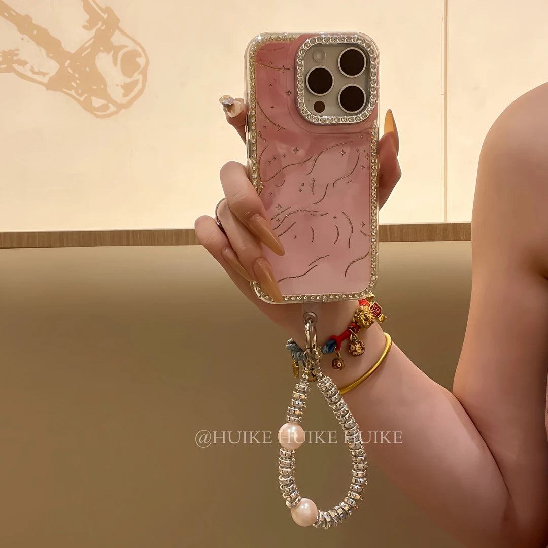 LITTLE STAR Diamond Edge phone case with Phone Charm Strap