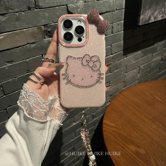 PINK BOW HK Shimmering Powder phone case, Compatible for Samsung & iPhone