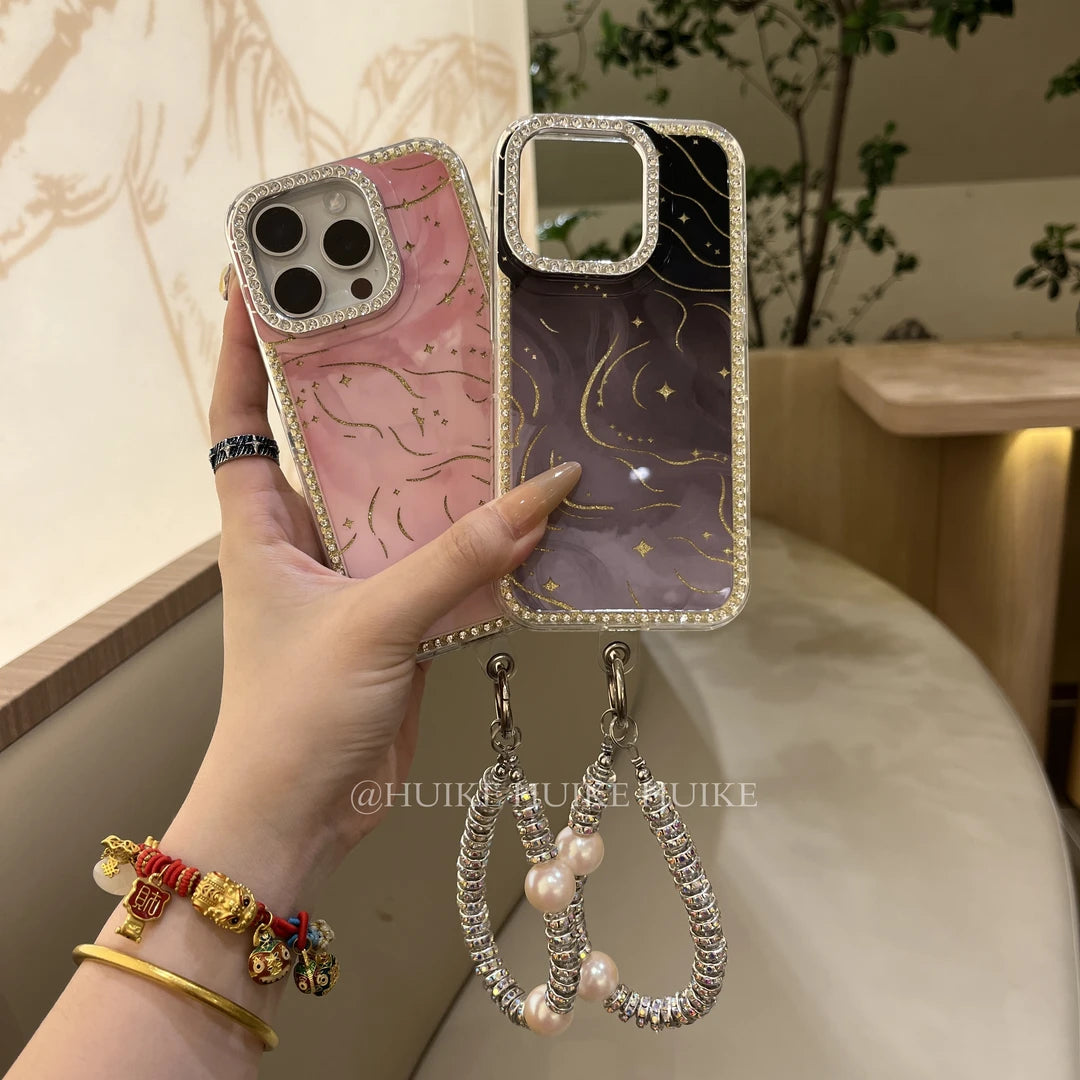 LITTLE STAR Diamond Edge phone case with Phone Charm Strap