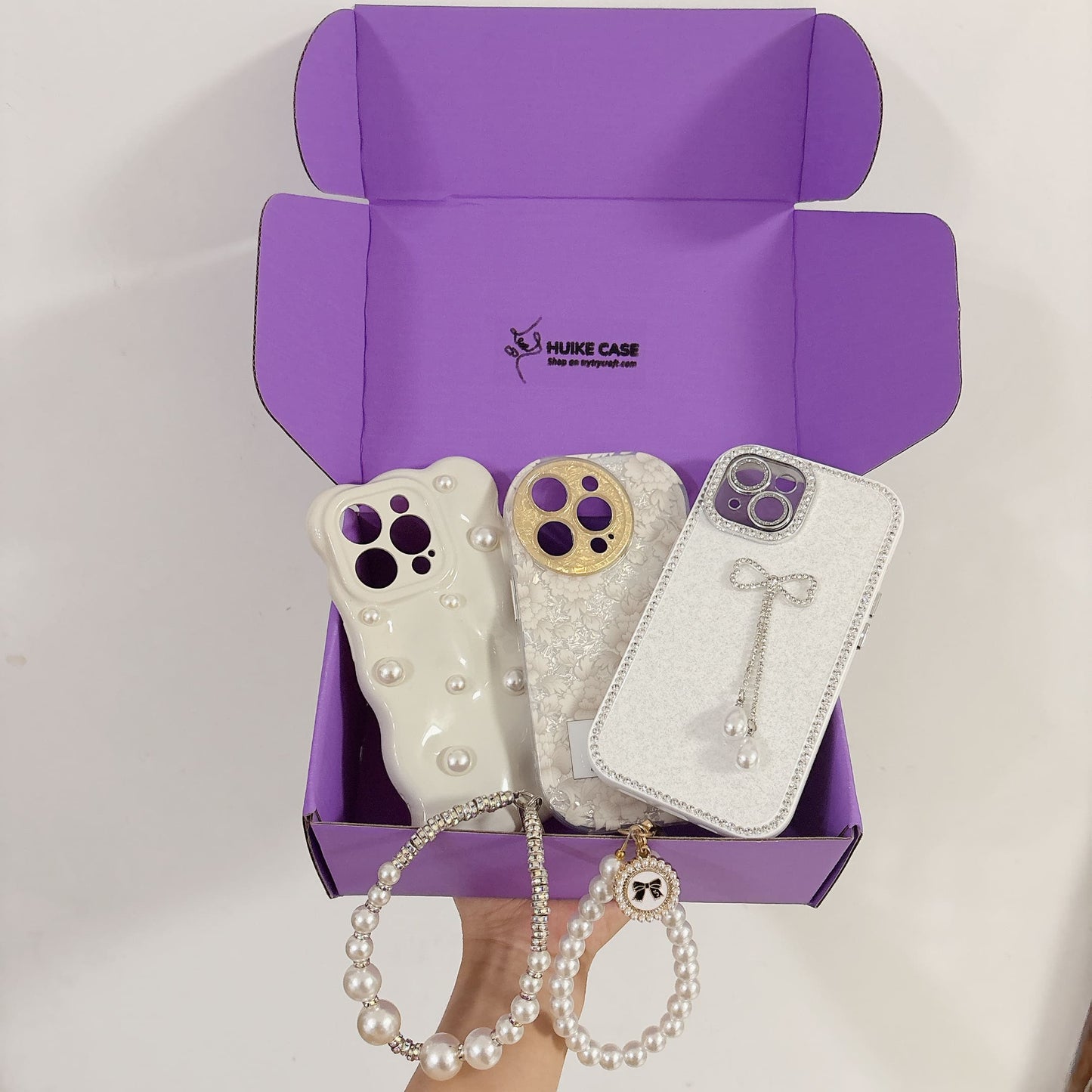 [SUMMER COFFEE] Phone Case with Phone Charm Strap,3 in 1