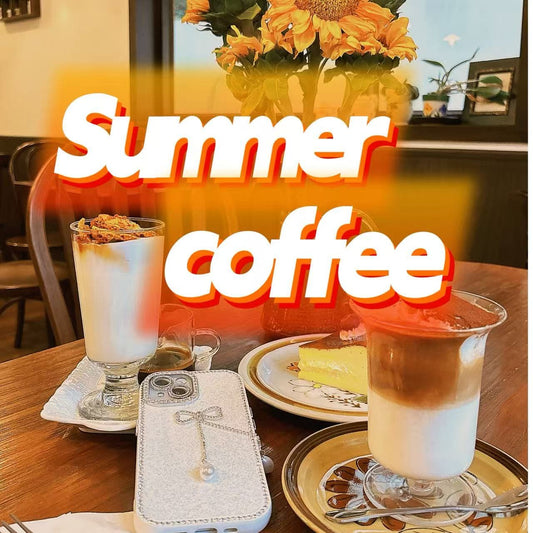 [SUMMER COFFEE] Phone Case with Phone Charm Strap,3 in 1
