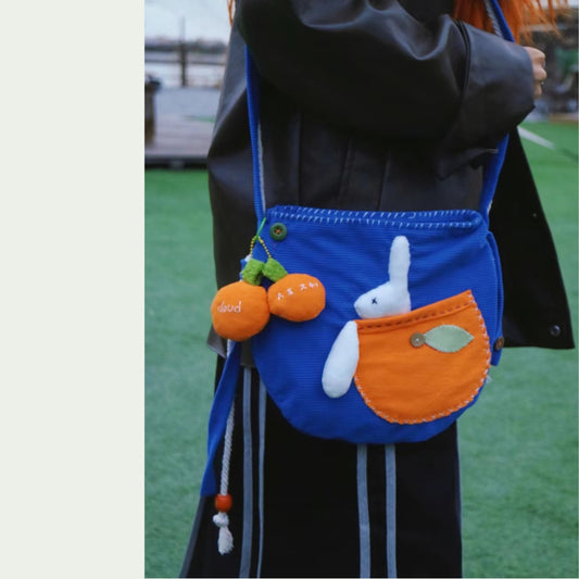 When Klein Blue meets Sunset Orange丨Original Handmade Handbags